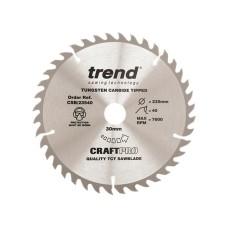 Trend CSB/23540 CraftPro Circular Saw Blade 235 x 30mm x 40T