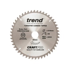 Trend CSB/CC21648 CraftPro Saw Blade 216 x 30mm x 48T