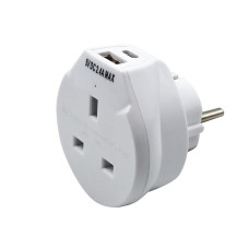 Uni-Com Travel Socket with USB Charger