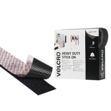 VELCRO® Brand VELCRO® Brand Heavy-Duty Stick On Tape 50mm x 5m Black VELCRO® Brand VELCRO® Brand Heavy-Duty Stick On Tape 50mm x 5m Black