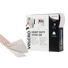 VELCRO® Brand VELCRO® Brand Heavy-Duty Stick On Tape 50mm x 5m White VELCRO® Brand VELCRO® Brand Heavy-Duty Stick On Tape 50mm x 5m White