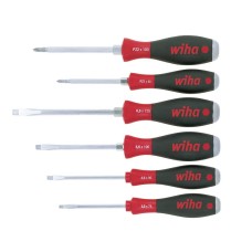 Wiha SoftFinish® SL/PZ Hex Blade Screwdriver Set, 6 Piece