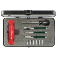 Wiha TorqueVario®-S T Screwdriver Set, 11 Piece