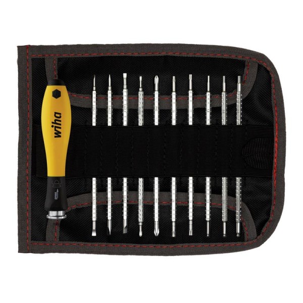 Wiha SYSTEM 4 SoftFinish® ESD Interchangeable Screwdriver Set, 12 Piece Wiha SYSTEM 4 SoftFinish® ESD Interchangeable Screwdriver Set, 12 Piece
