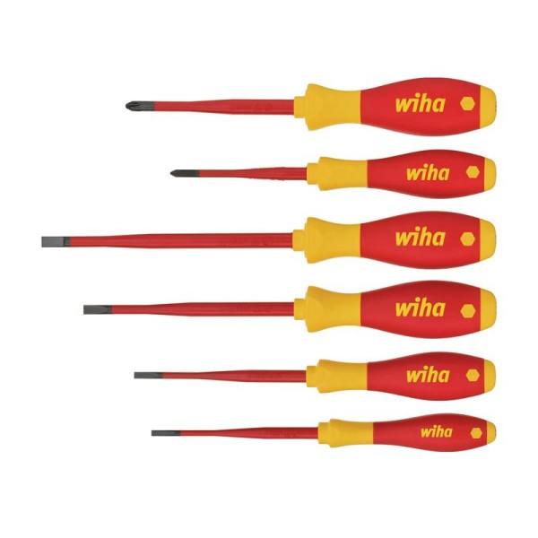 Wiha SoftFinish® electric slimFix SL/PH Screwdriver Set, 6 Piece Wiha SoftFinish® electric slimFix SL/PH Screwdriver Set, 6 Piece