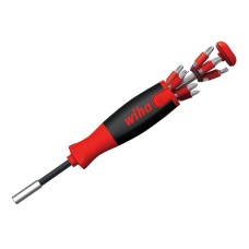 Wiha LiftUp 25 Magnetic Screwdriver with Bit Magazine (SL, PH, PZ, TX)