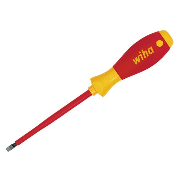 Wiha SoftFinish® electric slimFix Screwdriver Slotted 5.5 x 125mm Wiha SoftFinish® electric slimFix Screwdriver Slotted 5.5 x 125mm