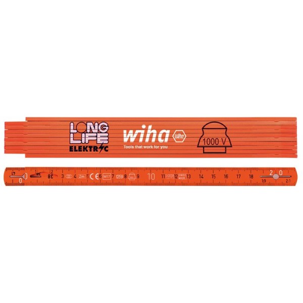 Wiha Longlife® Electrician's Folding Ruler 2m Wiha Longlife® Electrician's Folding Ruler 2m