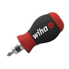 Wiha Magnetic SoftFinish® Stubby Screwdriver with Bit Magazine