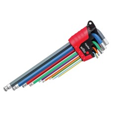 Wiha ErgoStar MagicRing® Colour Hex Ball End L-key Set, 9 Piece