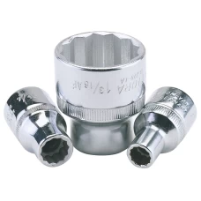 Draper 5/16" 1/2" Square Drive Elora Bi-Hexagon Socket