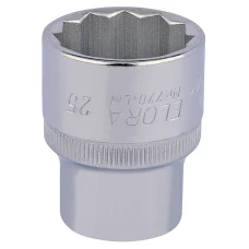 Draper 25mm 1/2" Square Drive Elora Bi-Hexagon Socket