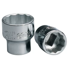 Draper 15mm 3/8" Square Drive Elora Bi-Hexagon Socket