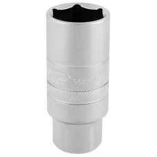 Draper EXPERT 3/8" Square Drive 14mm Thread 6 Point Satin Chrome Spark Plug Socket (21mm Socket)