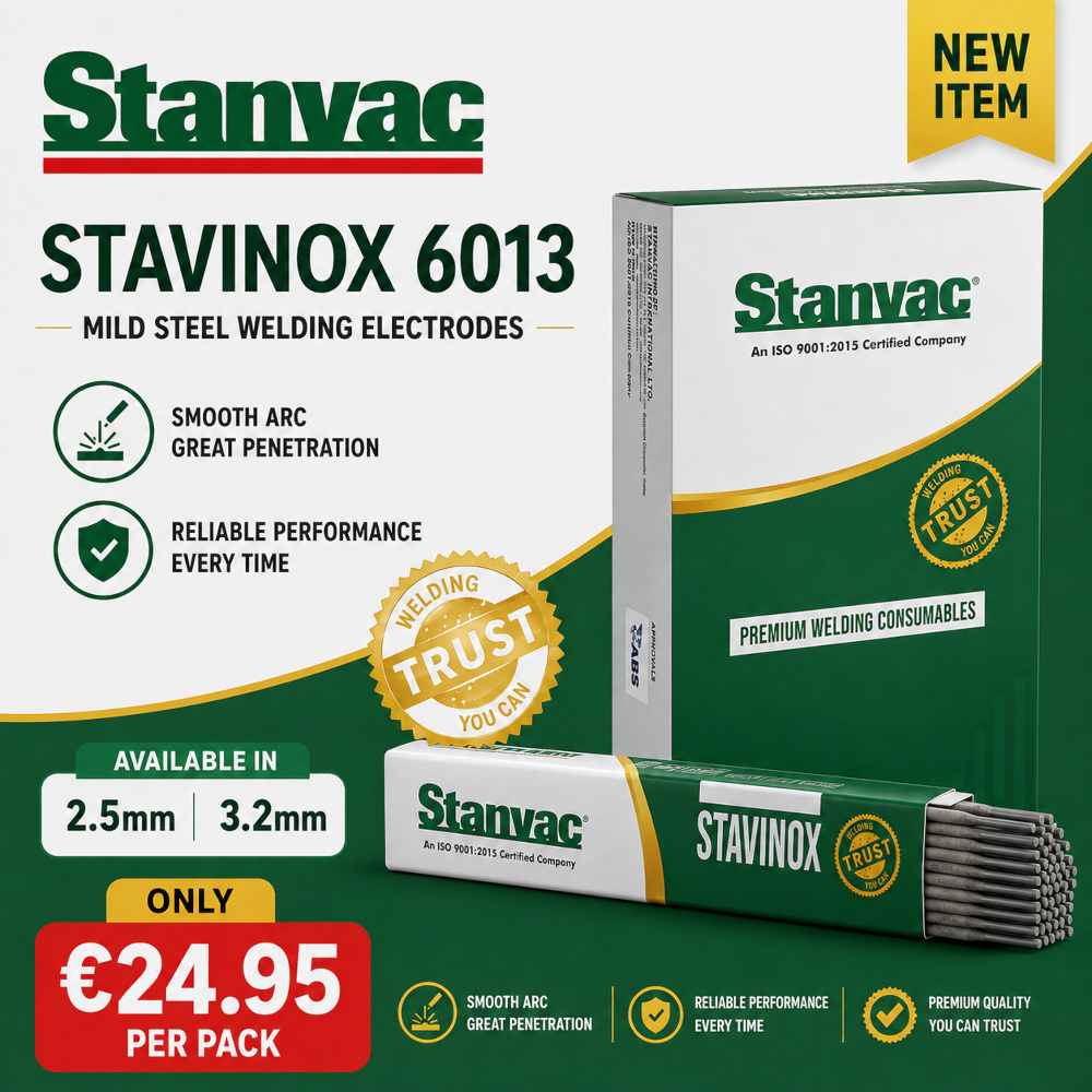 Stanvac STAVINOX 6013 Mild Steel Welding Electrodes Ireland