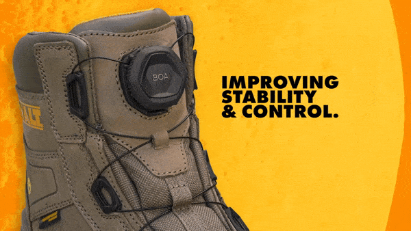 DeWalt Lander BOA Safety Work Boots S7 Nubuck Composite Toe & Midsole ESD