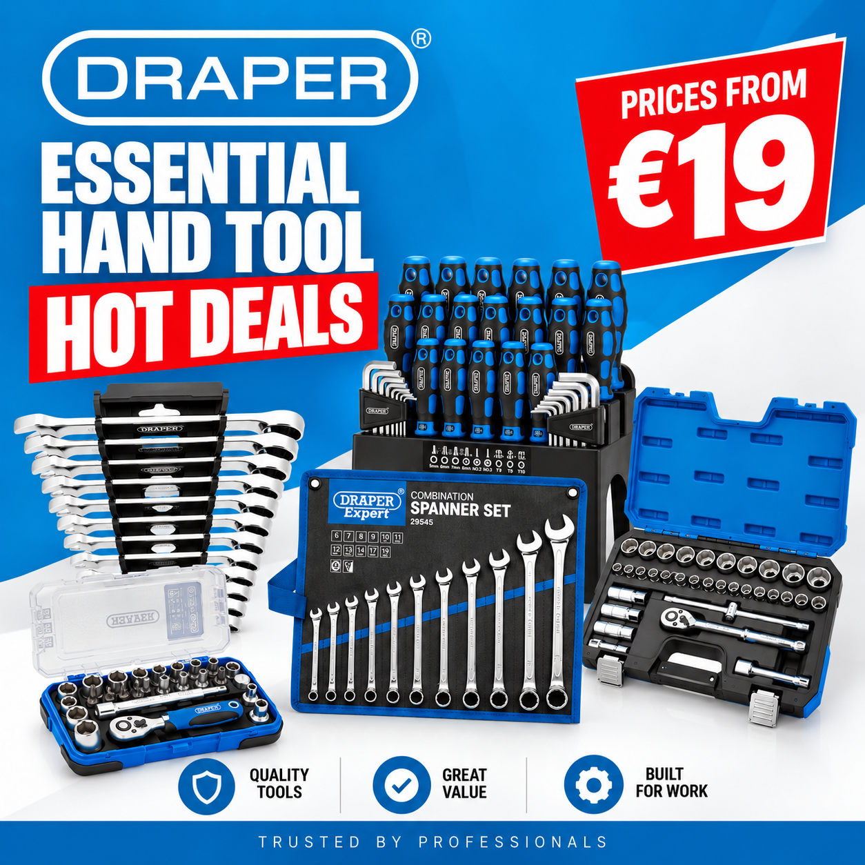 Draper Essential Hand Tool HOT DEALS