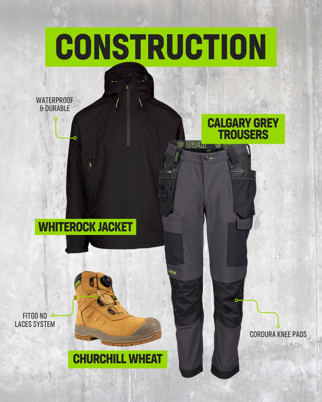 Apache Workwear for Construction and Builders