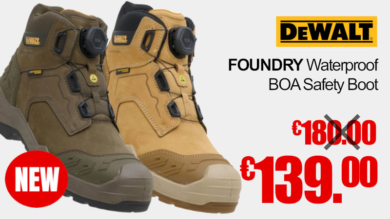 DeWalt FOUNDRY Steel Toe Cap Waterproof BOA Safety Boot ESD