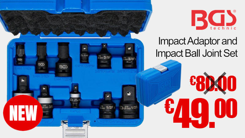 BGS Technic Impact Adaptor and Impact Ball Joint Set