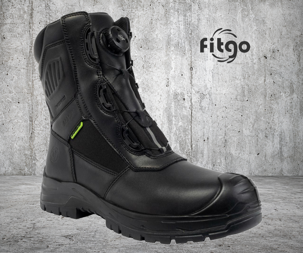 Apache RICHMOND FITGO Black Combat Waterproof Safety Boot