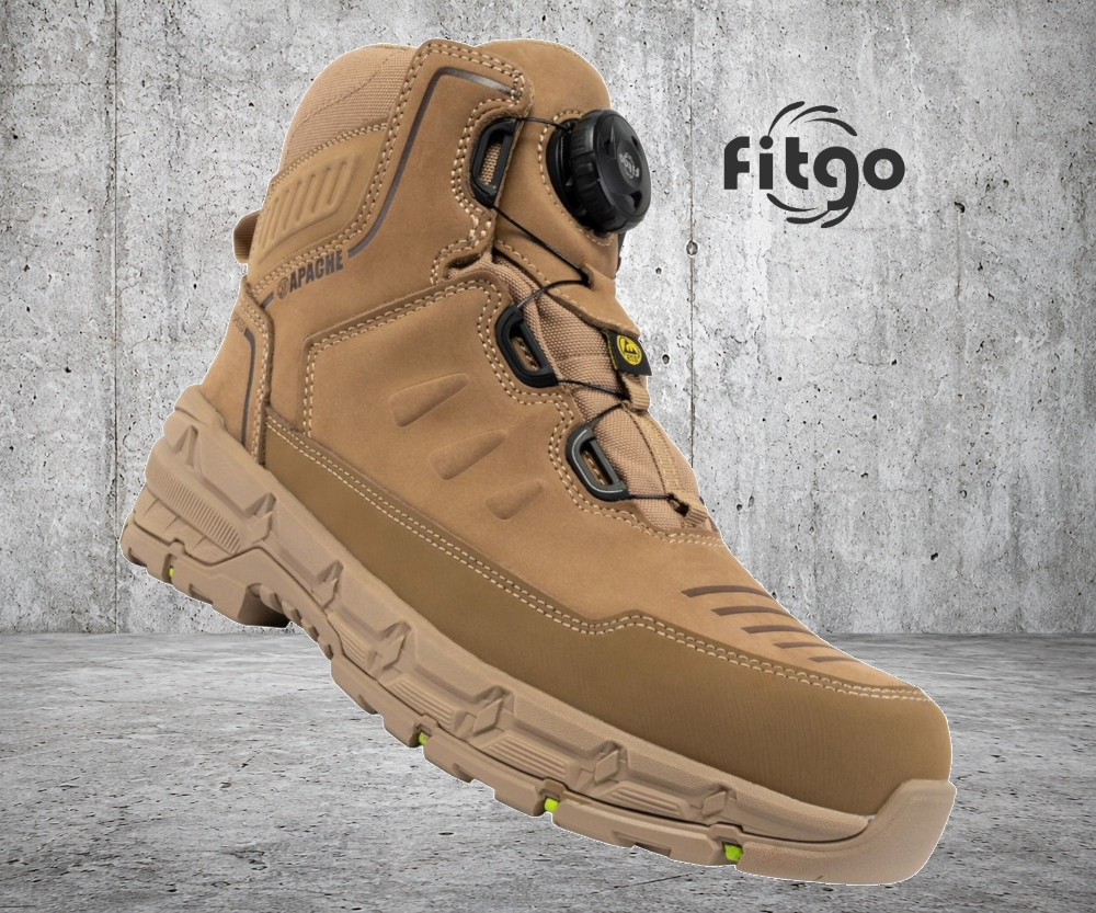 Apache STONEHENGE Stone FITGO Safety Boot with Rebound EVA Midsole