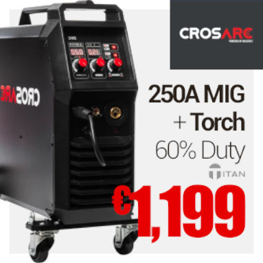 MIG Welder 250A CrosArc Industrial Welder