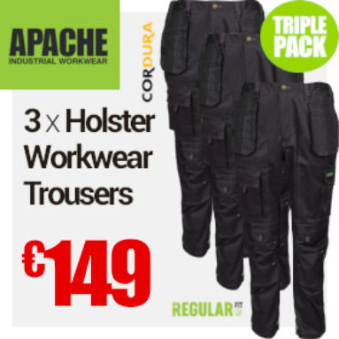 Triple Pack of Apache Trousers