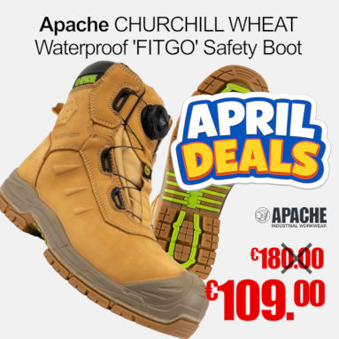Apache CHURCHILL WHEAT Waterproof FITGO Safety Boot