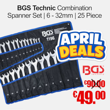 BGS Technic Combination Spanner Set 6 - 32mm 25 Piece
